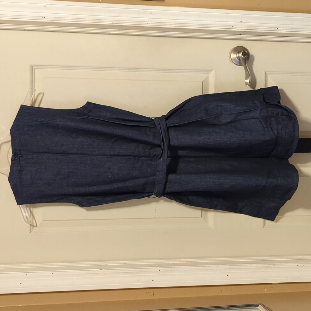 NWOT Kate Spade Broome Street Collection Denim Sleeveless Dress Size Small - Picture 9 of 12